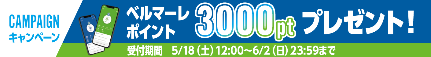 3000ポイントキャンペーン