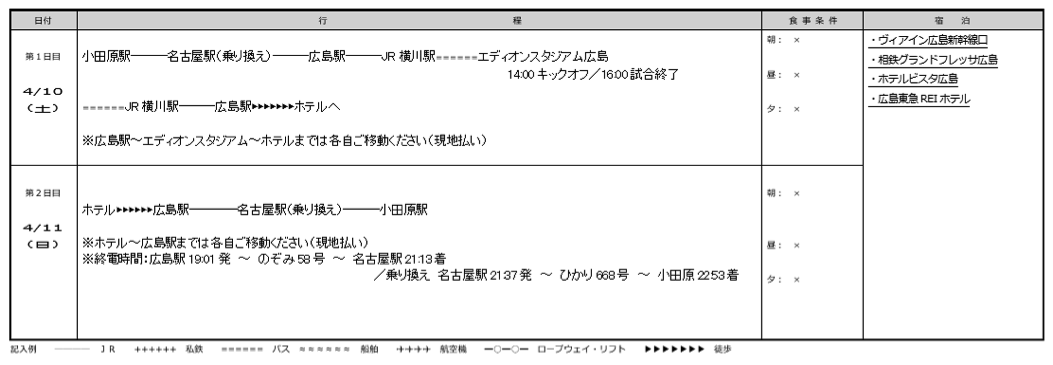 4月10日 土 アウェイ広島戦オフィシャル観戦ツアー 現地宿泊プラン 湘南ベルマーレ公式サイト